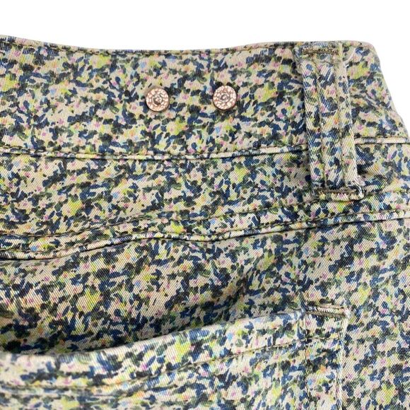 CAbi Jeans Pants Women Size 6 Multicolor Cotton Mid Rise Skinny Leg Flat Front - Picture 8 of 11